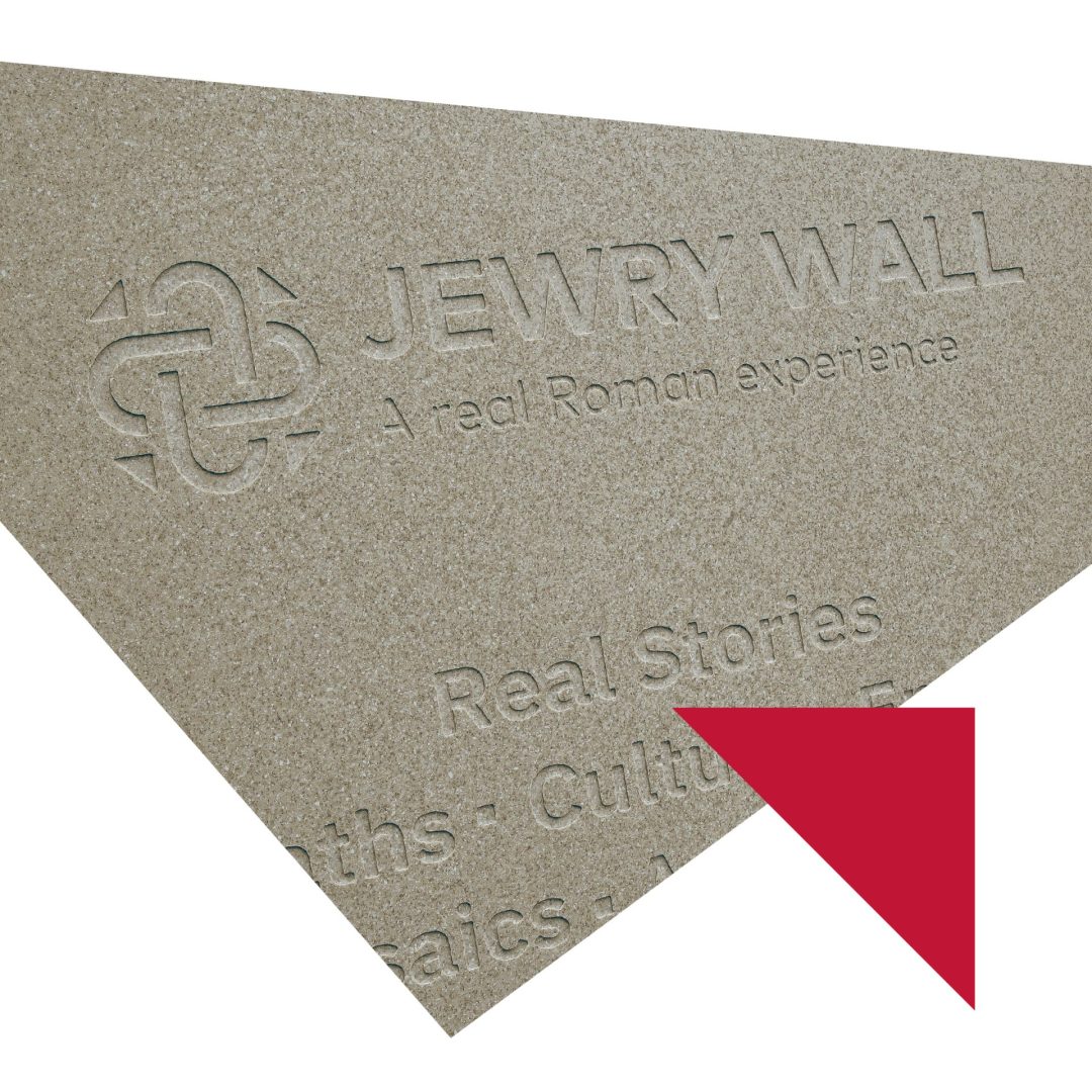 Jewry Wall logo engraved into stone