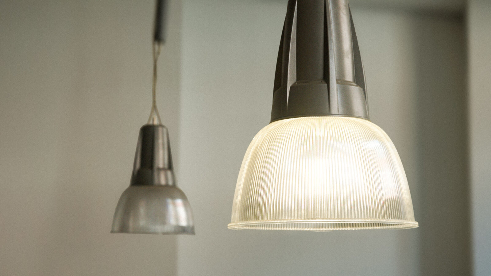 Light fittings in the studio